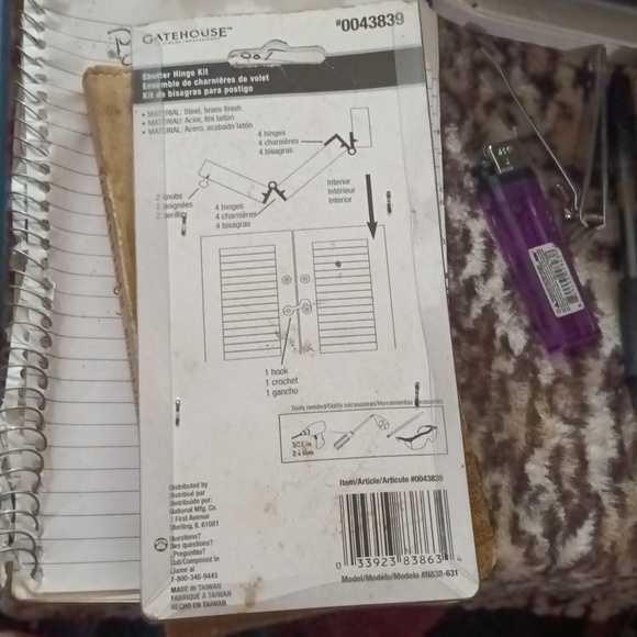 Brass shutter hinge kit new - Picture 5 of 6